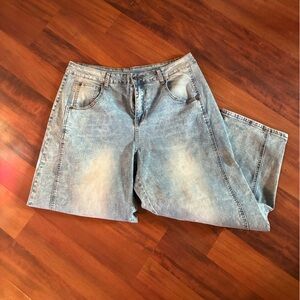 Light Blue Barrel Jeans